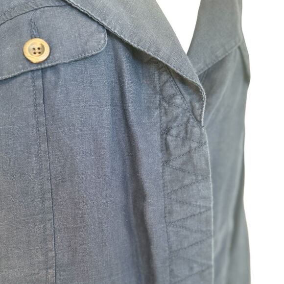 Merona Navy Blue Casual Linen Jacket - Picture 3 of 8